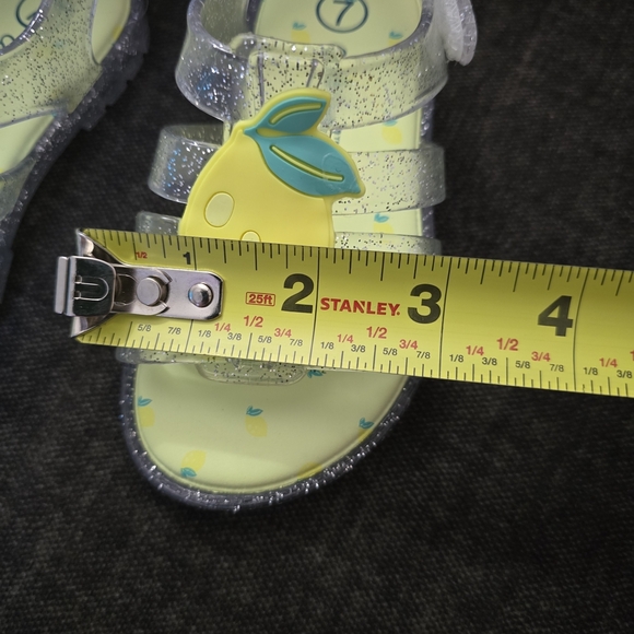 Cat & Jack Kids Lemon Sandals - Yellow and Clear - Picture 9 of 9